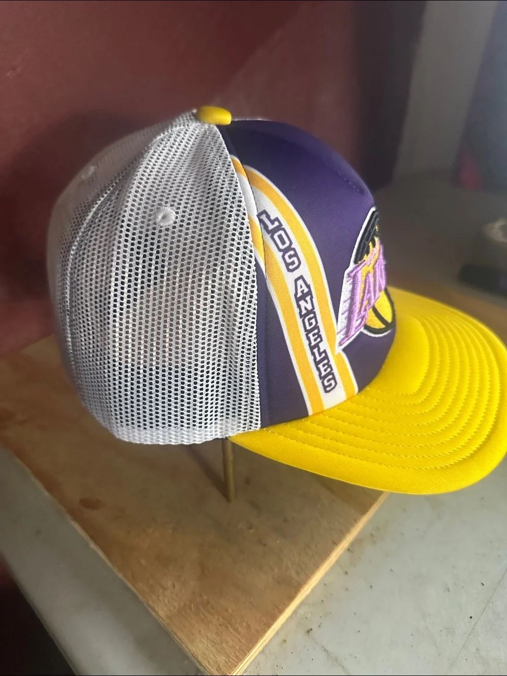 LA Los Angeles Lakers NBA retro vintage style snapback hat trucker mesh cap new